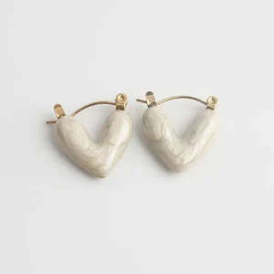 Coeur - Boucles d'oreilles - Acier inoxydable Expédition Rapide