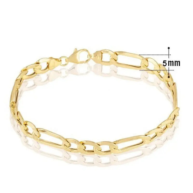 Jusqu’à Épuisement Des Stocks Bracelet pour femme - Maille figaro - 5 mm