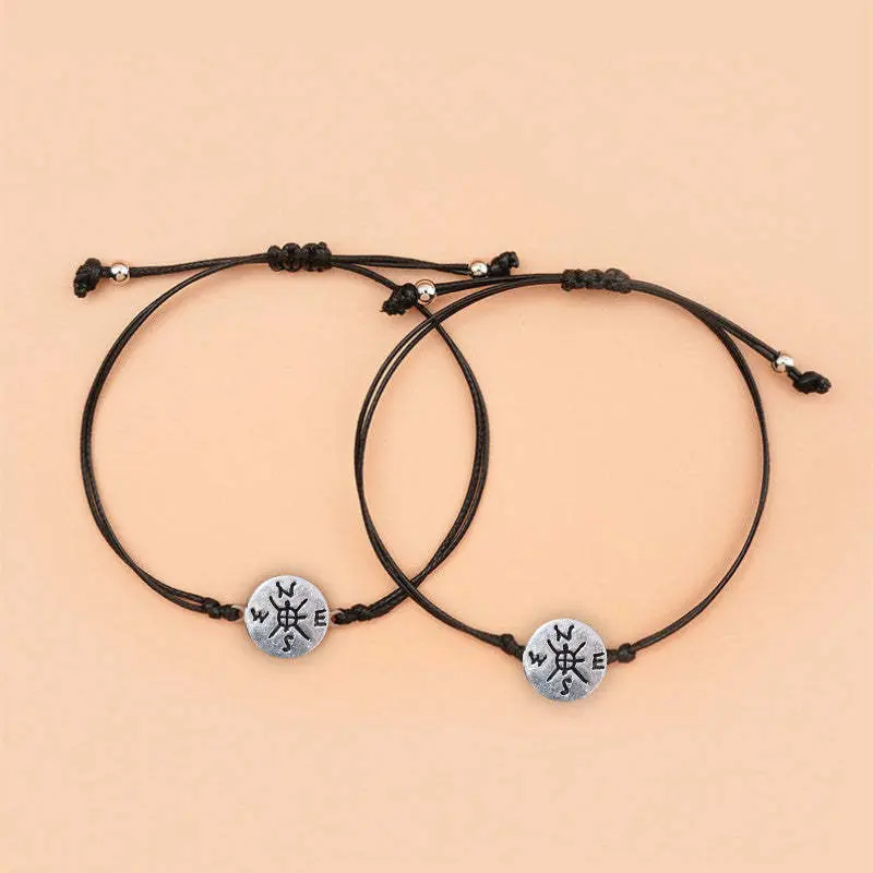 À mon Fils - 2PCS Ensemble de Bracelets Boussole Cadeau Rentrée Scolaire Premier jour d’école Paiement Sécurisé