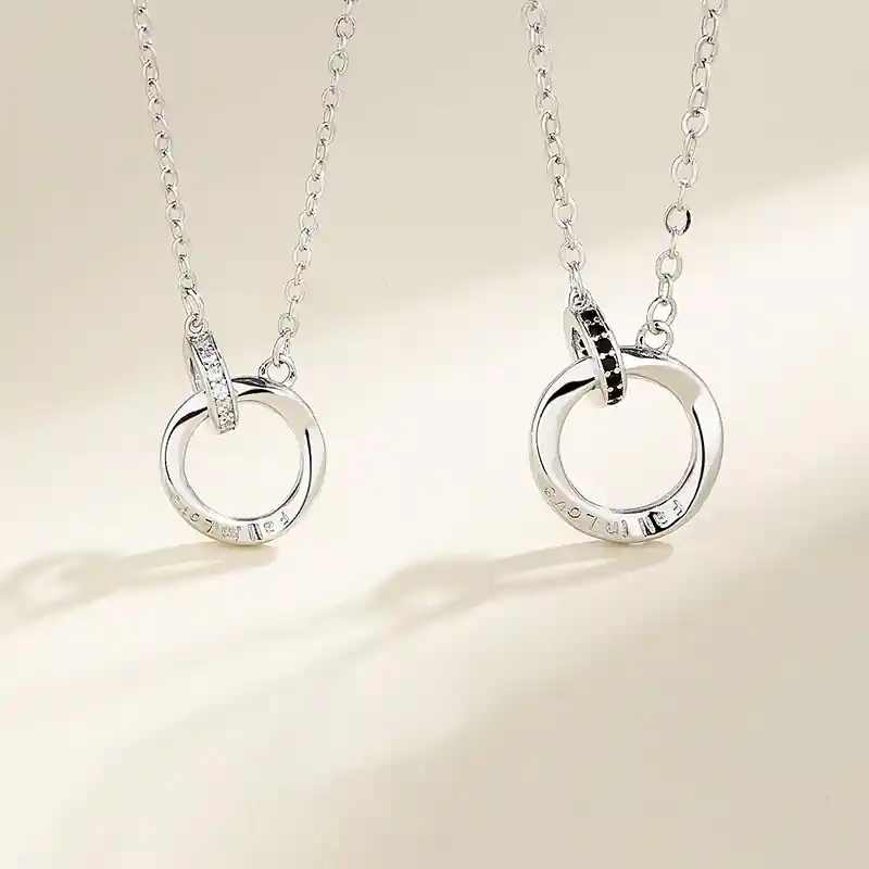 Collier Bague Mobius Cadeau Personnalisé Pour Couple|Jessemade Acheter En Ligne