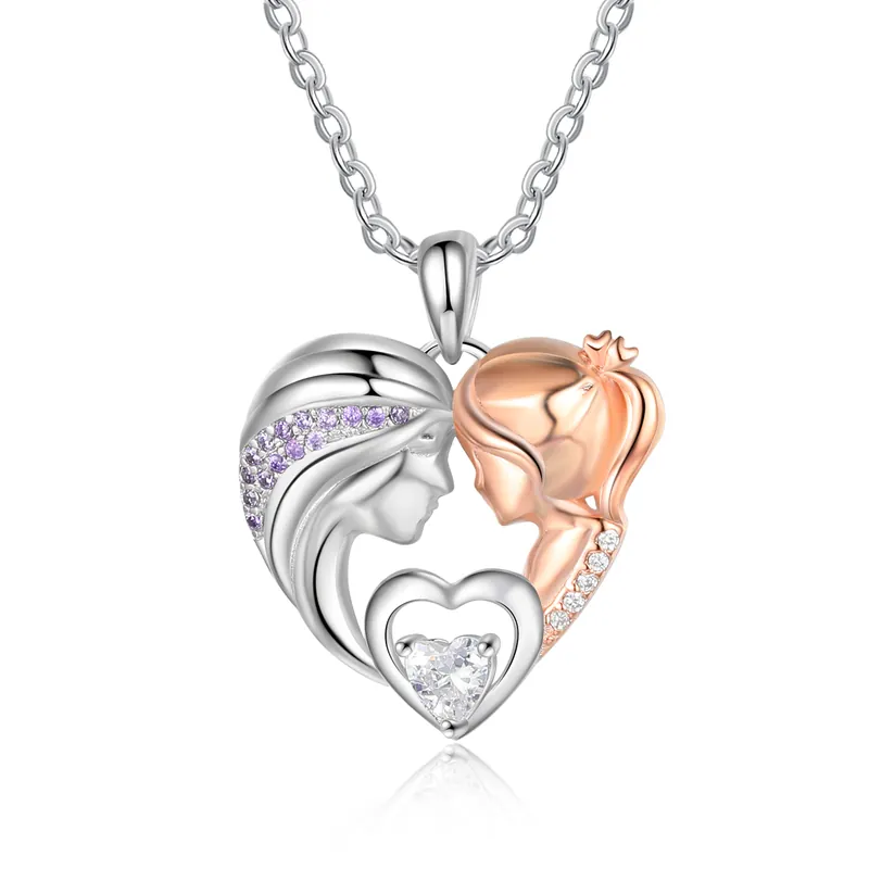 Promotion Saisonnière À ma Fille-Collier mère et fille Cœur