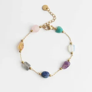 Top Qualité Fiene - Bracelet - Pierre naturelle - Acier inoxydable