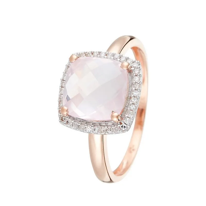 Quantité Limitée Bague Quartissime Quartz Or rose et Diamants