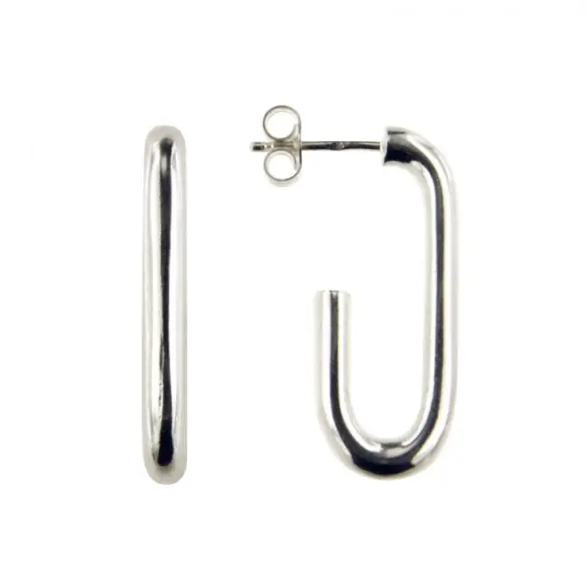 Vente Flash Créoles Argent OTO OVAL3