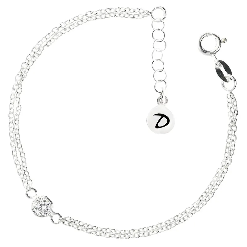 Prix Bas BRACELET OXYDE DOUBLE CHAÎNE