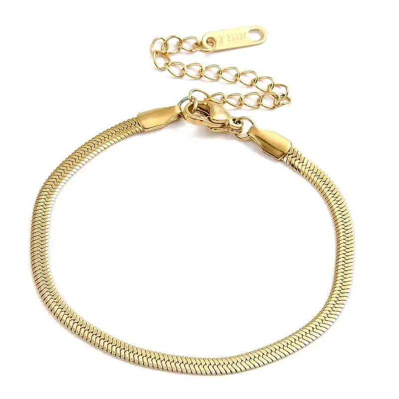 Bracelet pour femme - maille chevron 3 mm Prix Choc