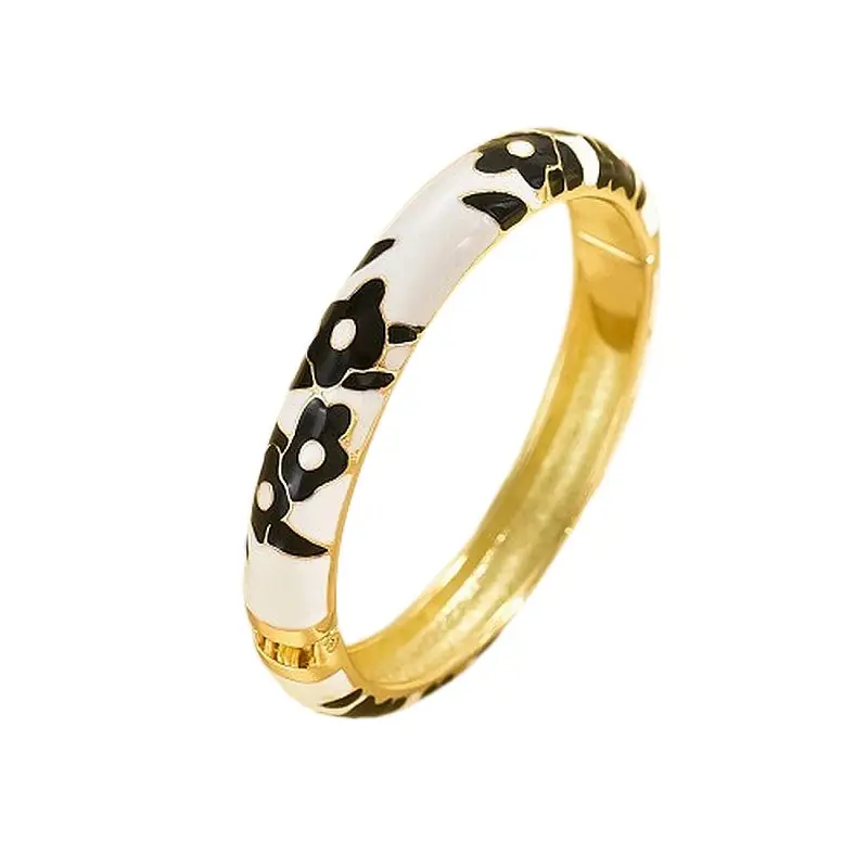 Bracelet pour femme - émail et plaqué or 18k Nouvelle Collection