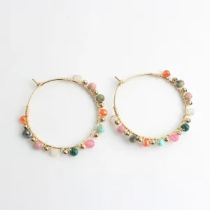 Sandy - Boucles d'oreilles - Acier inoxydable Soldes