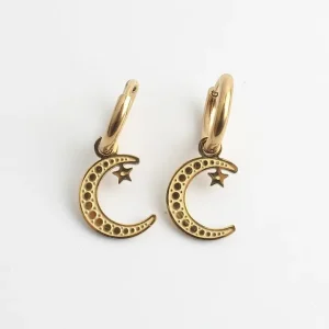 Commander Vite Take Me To The Moon - Boucles d'oreilles - Acier inoxydable