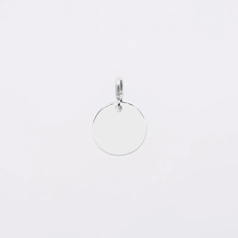 Usine Directe Mini-charm anneau collection Chapitre médaille gravée argent 15 mm