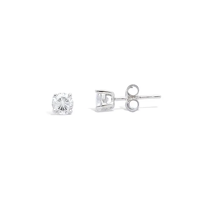 Achetez Aujourd’hui Boucles d'oreilles oxyde rond 4 griffes