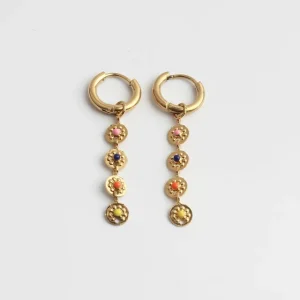 Commander Maintenant Fleur - Boucles d'oreilles - Acier inoxydable