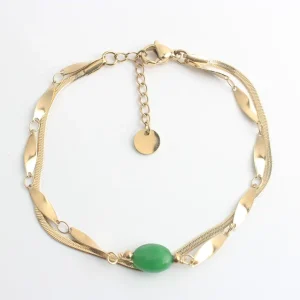 Noralie - Bracelet - Pierre naturelle - Acier inoxydable Expédition Rapide