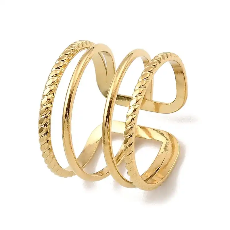 Bague femme réglable quatre rangées Top Vente