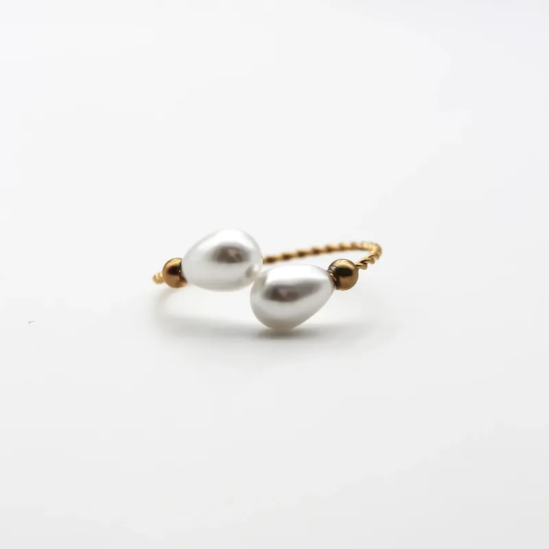 Commander Vite 2 Pearls - Bague - Acier inoxydable - Ajustable