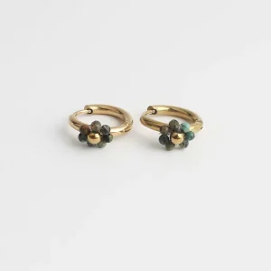 Petit Prix Botanique - Boucles d'oreilles - Pierre naturelle - Acier inoxydable
