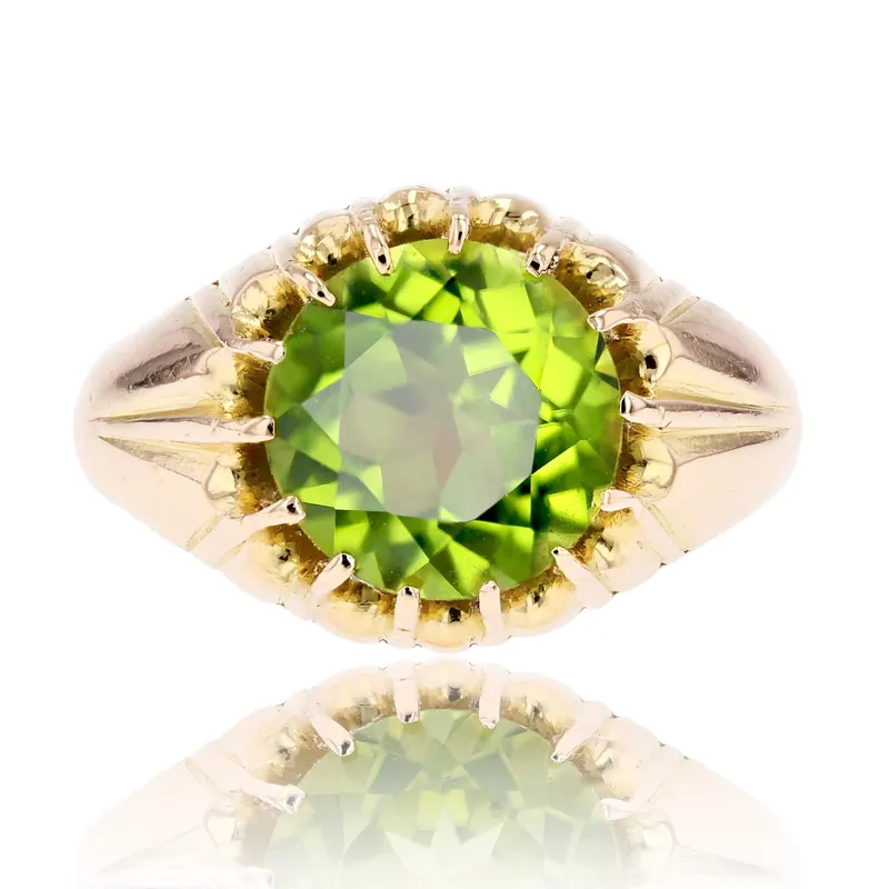 Bague vintage or péridot Prix Promo