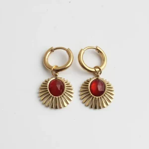 Solenge - Boucles d'oreilles - Acier inoxydable Livraison Express
