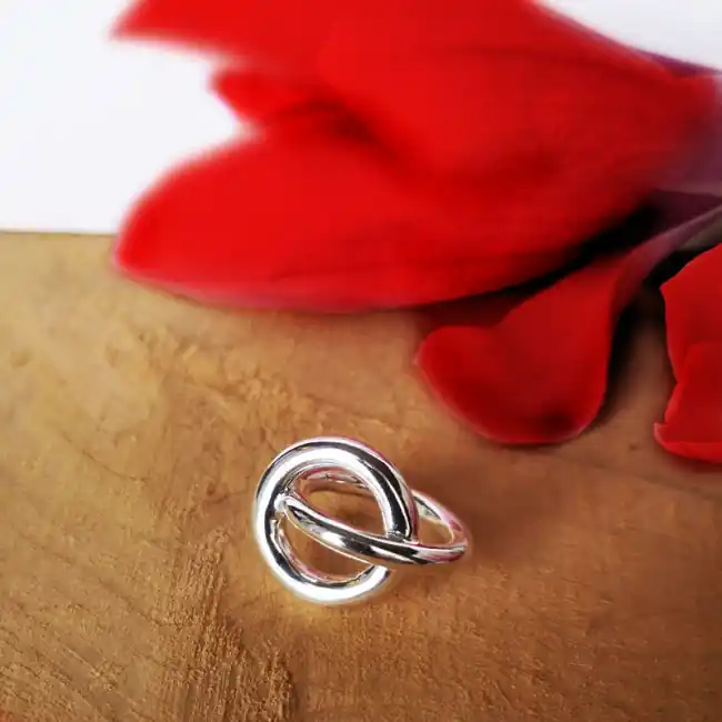 Commander Vite Bague cercle XXL Argent massif | Collection Phi | Fabriquée en France