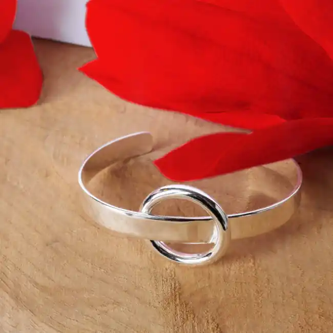 Retour Gratuit Bracelet Jonc Argent PLAT | JONC FEMME | BIJOUX FEMME