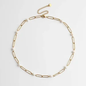 Pearly Chain - Collier - Acier inoxydable Acheter En Ligne