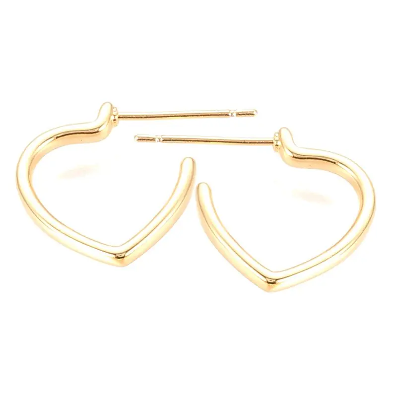 Boucles d'oreilles Créoles cœur or 15 mm Quantité Limitée