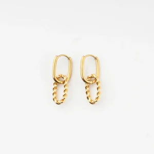 Charlotte - Boucles d'oreilles - Acier inoxydable Prix Bas