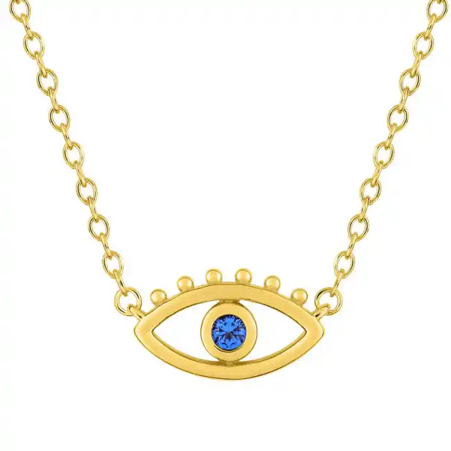 Offre Spéciale Collier OEIL DE PROTECTION Pierre Bleue | Bijoux Femme