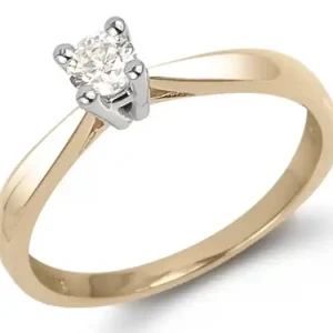 Solitaire Carla beauté immuable diamant 1/5 carat pour dame Usine Directe