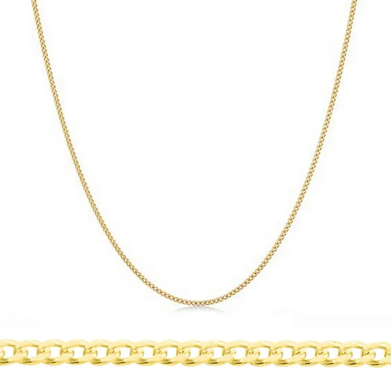Produit De Marque Collier chaîne - Maille gourmette 45 + 5 cm - 1.2 mm