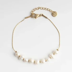 Prix Réduit Sweet Pearls - Bracelet - Perle - Acier inoxydable