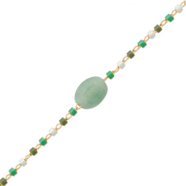 Bracelet Plaqué Or Aventurine | BIJOUX FEMME Nouvelle Collection