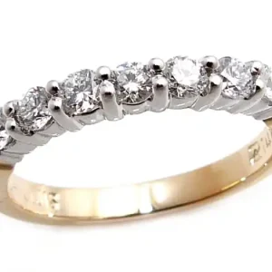 Semi-éternité 7-diamants évidents pour dame Top Qualité