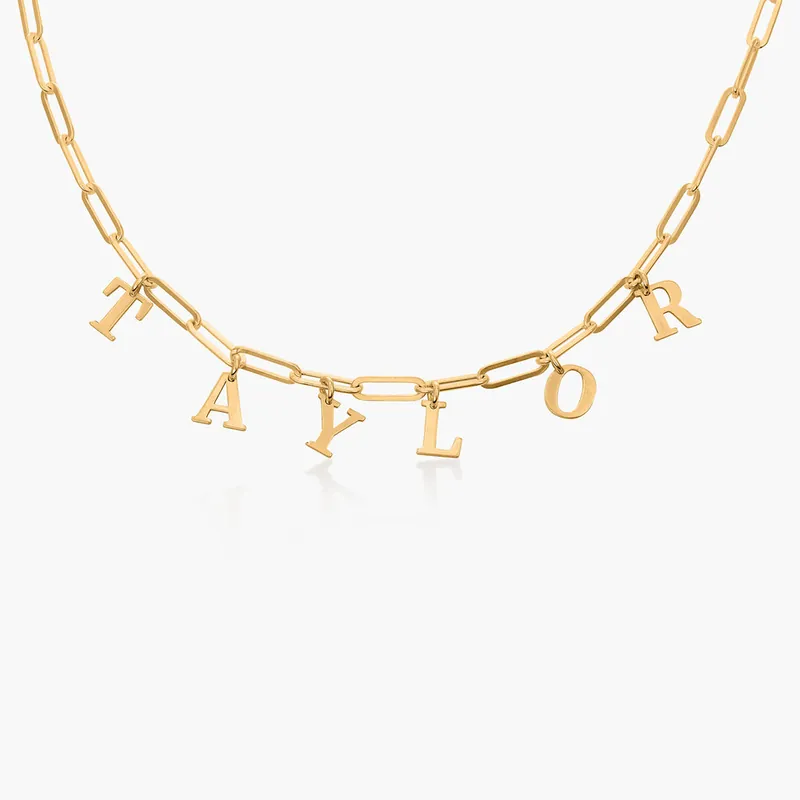 Collier Prénom Personnalisé Chaîne à Maillons En Argent 925 Pour Elle Expédié Aujourd’hui
