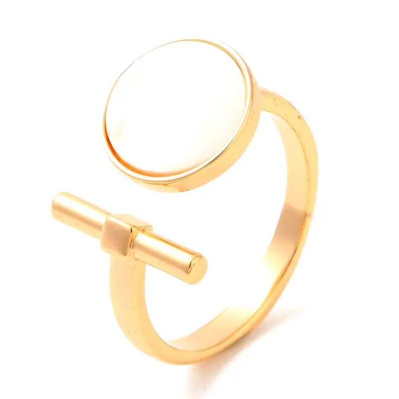 Bague femme réglable rond coquillage Offre Exclusive