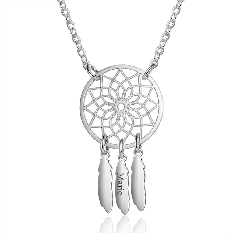Gros Lot Collier Capteur de rêves 1 Prénom Personnalisé Attrape-Rêves