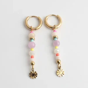 Fina - Boucles d'oreilles - Acier inoxydable Paiement Sécurisé