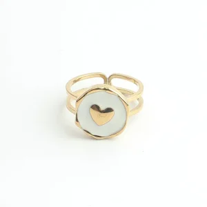 Amour - Bague - Acier inoxydable Garantie Incluse