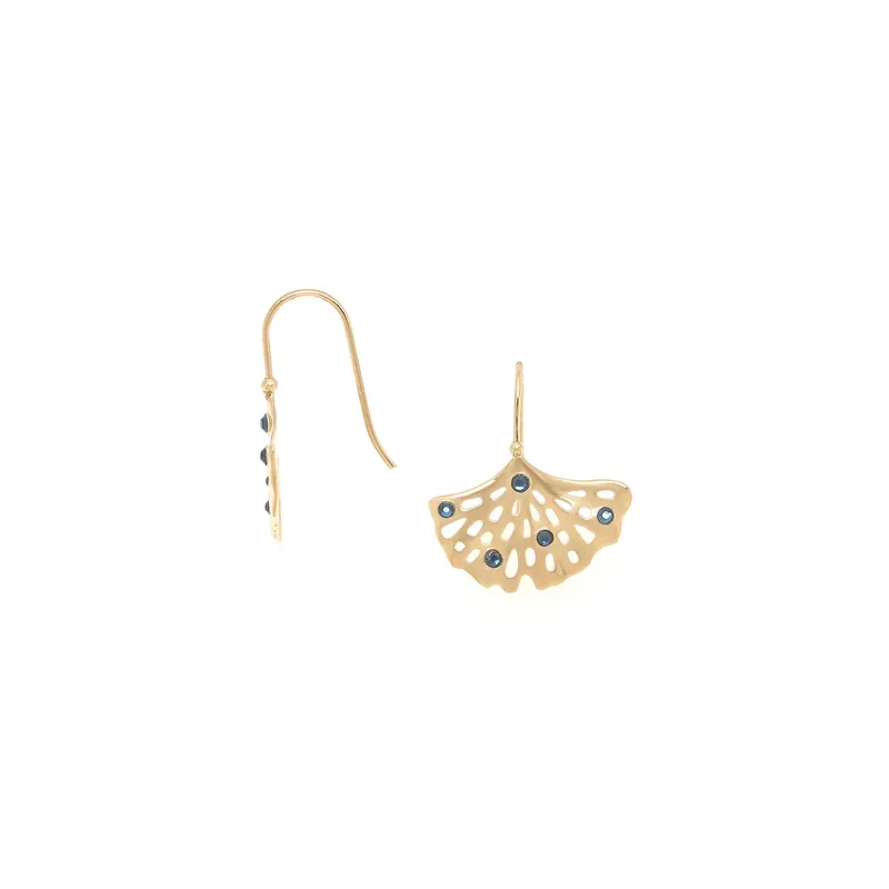 Prix Bas Boucles d'oreilles crochets ginkgo - Jinka