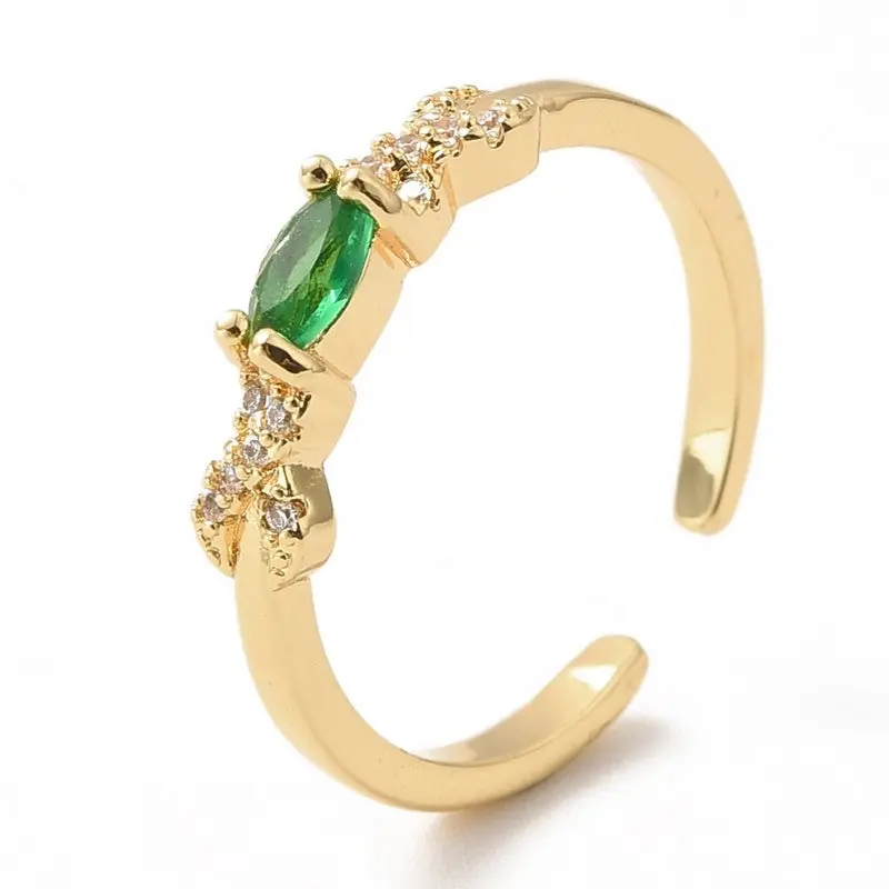Bague femme réglable diamant CZ vert Achetez Aujourd’hui