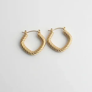 Ann - Boucles d'oreilles - Acier inoxydable Prix Bas