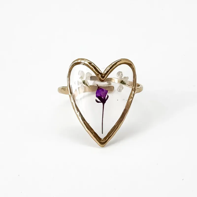 Fiore e amore - Bague - Acier inoxydable - Ajustable Remise