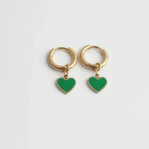 Achat Immédiat Emanel Heart - Boucles d'oreilles - Acier inoxydable