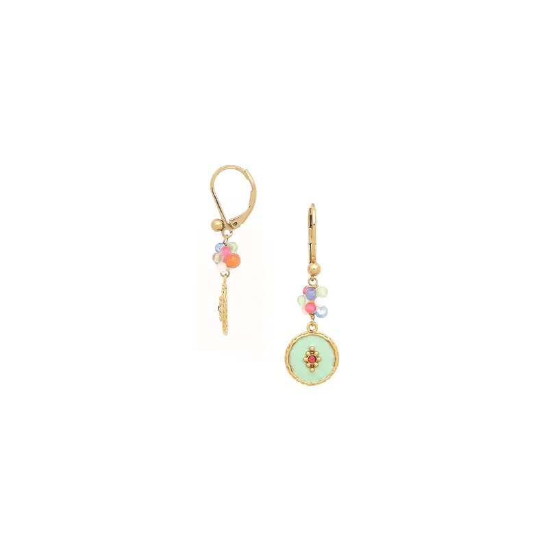 Usine Directe Boucles d'oreilles crochet pampille amande - Suzane