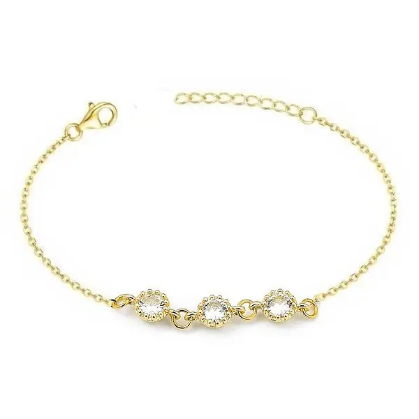 Réduction Bracelet pour femme trio de diamant cz