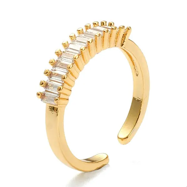 Prix Réduit Bague femme réglable lignée de zirconium