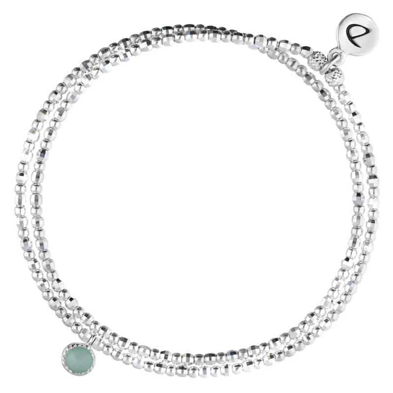 BRACELET DOUBLE ÉLASTIQUES AVENTURINE Prix Choc