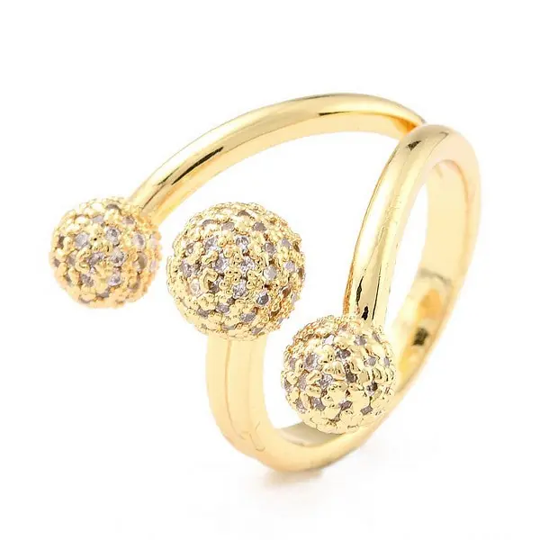 Bon Marché Bague femme réglable 3 boules