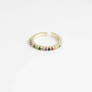 Offre Du Jour Multicolor Strass - Acier inoxydable- Ajustable