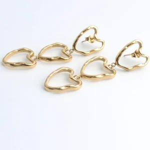 Chic Hearts - Boucles d'oreilles - Acier inoxydable Garantie Incluse